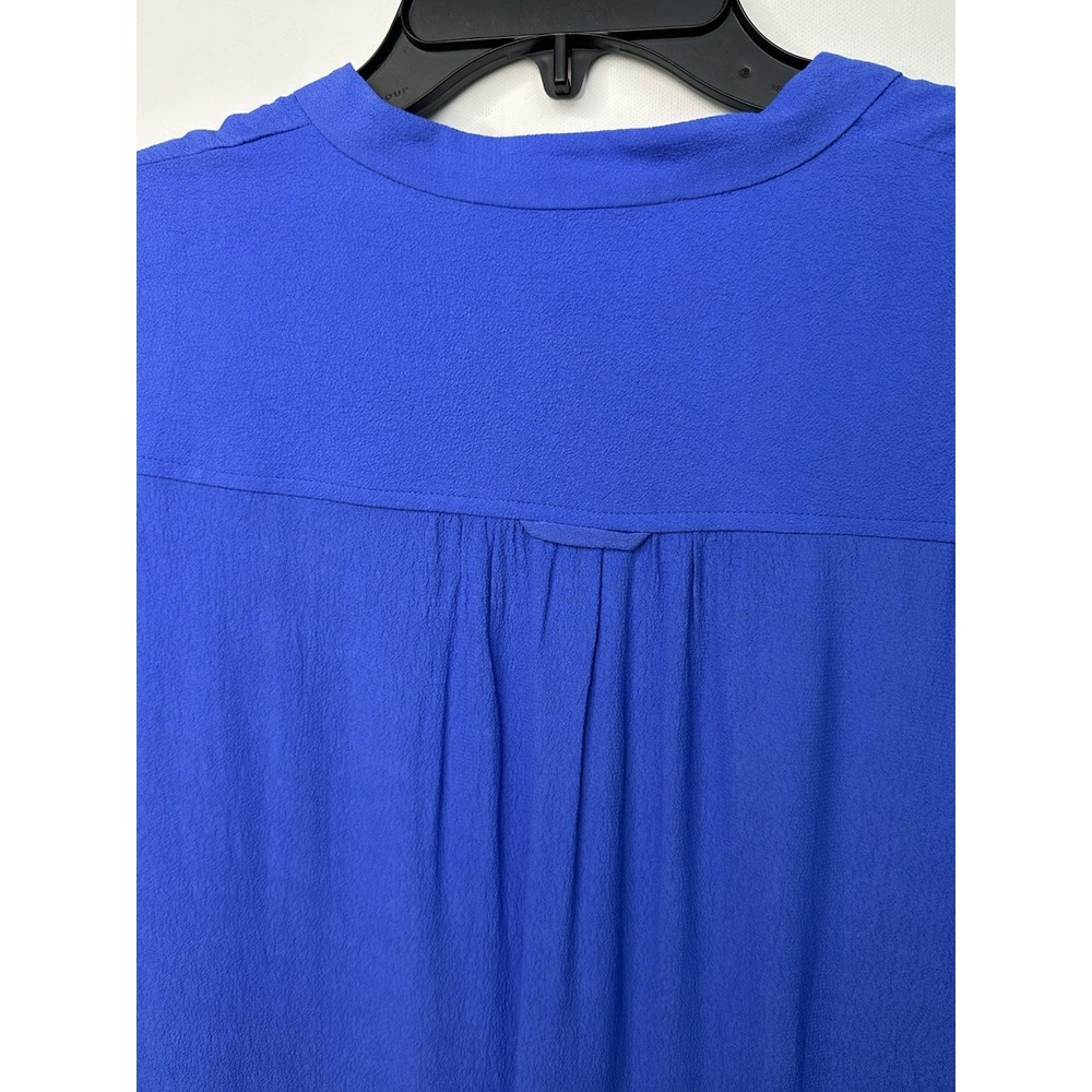 Anthropologie Maeve Taryn Crepe Shift Dress Womens Size 8 Royal Blue - Picture 10 of 12